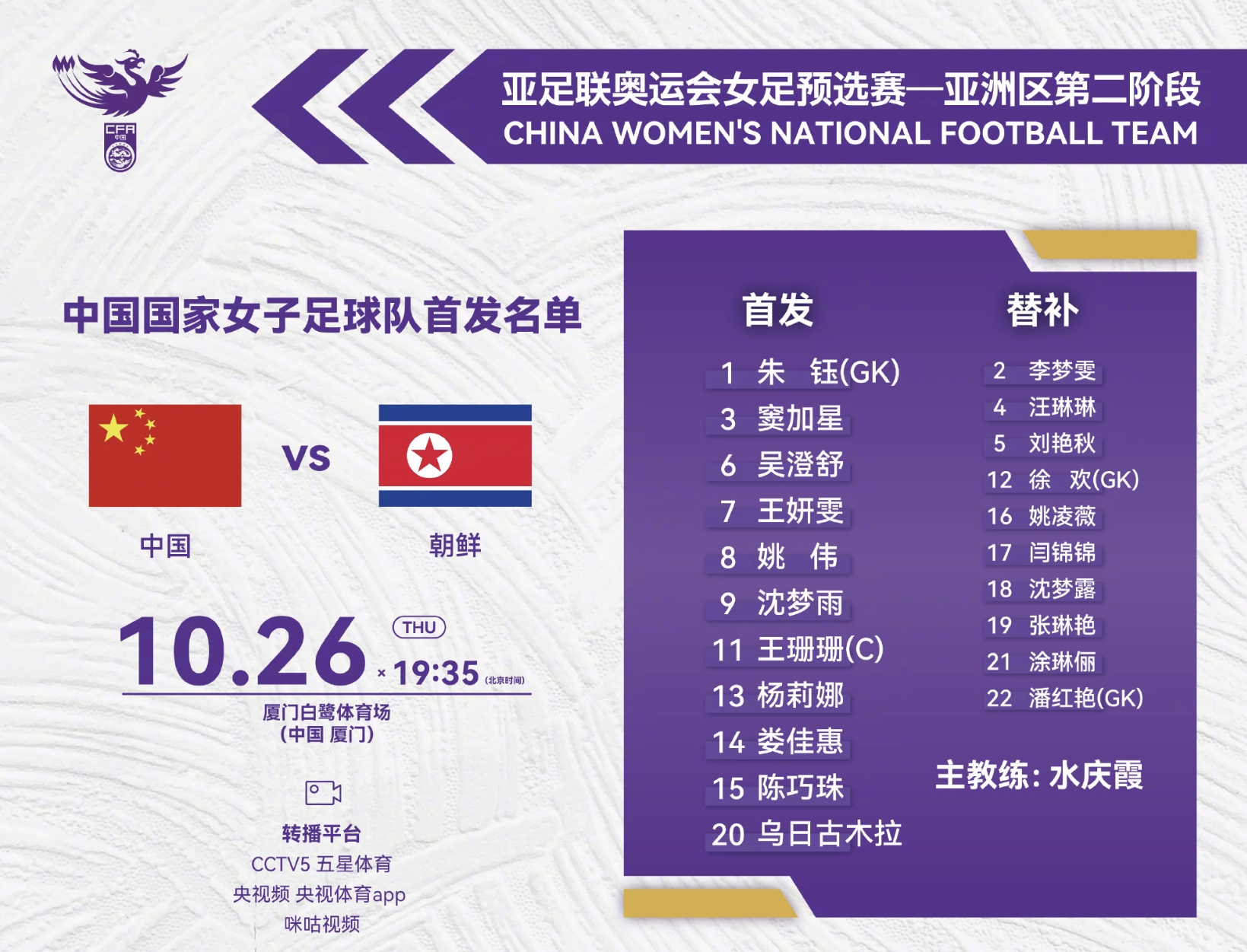 巴黎奥运预选赛中国女足1-2不敌朝鲜，死亡之组