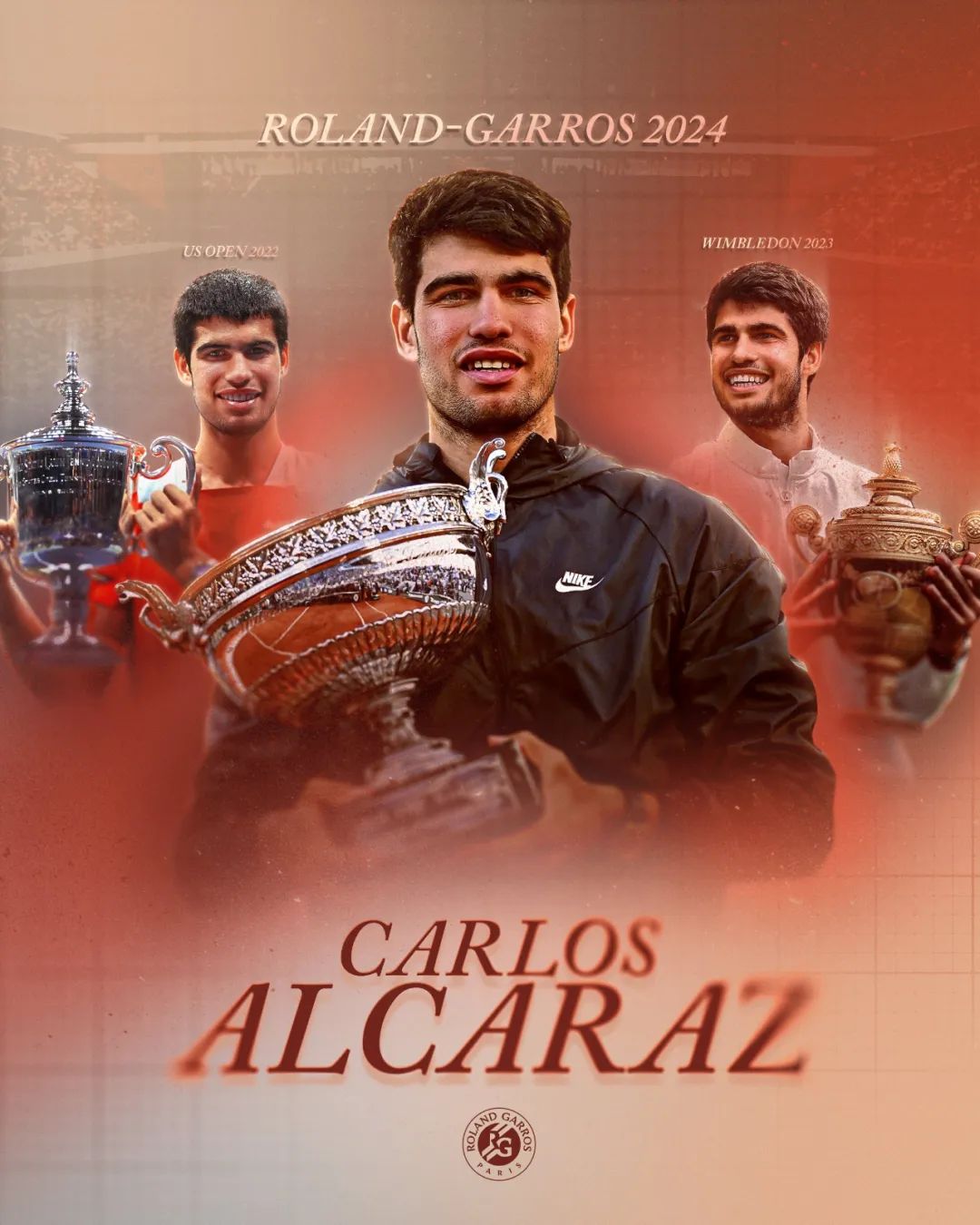 阿尔卡拉斯首夺法网冠军，二十一岁就逼近全满